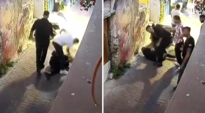 Silahla vurdukları adamı darbederek öldürdüler: Cinayet anı kamerada