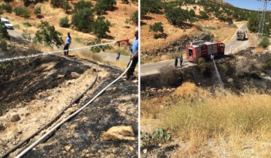 Nizip’te fıstık tarlası yangını: Bir kişi ölü bulundu