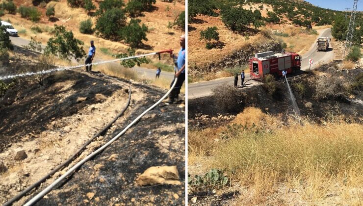 Nizip’te fıstık tarlası yangını: Bir kişi ölü bulundu