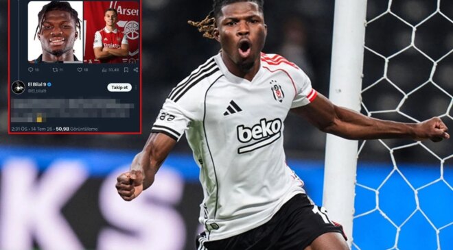 Yapılan paylaşım sonrası çılgına dönen El Bilal Toure’den Beşiktaş taraftarına hakaret