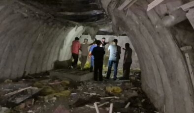 Yıkılan işhanının altından 2’nci Dünya Savaşı’ndan kalma sığınak çıktı
