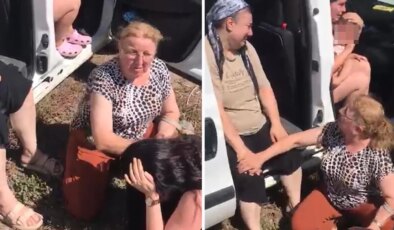 Evlerinin yanışını ağlayarak izlediler