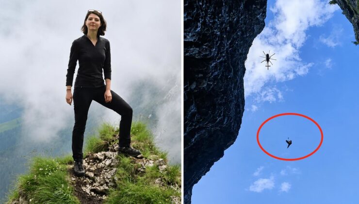 Emniyet halatı kopan deneyimli dağcı 12 metrelik uçuruma düştü