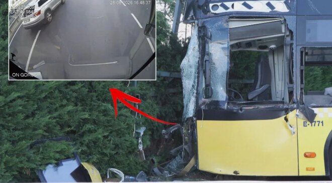 2 kişinin öldüğü İETT otobüsü kazası araç içi kamerasında