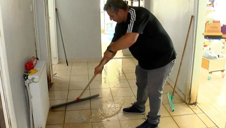 Büyükçekmece’de daireden akan su alt kattaki eve sızdı: 3 aydır çekpasla temizliyoruz
