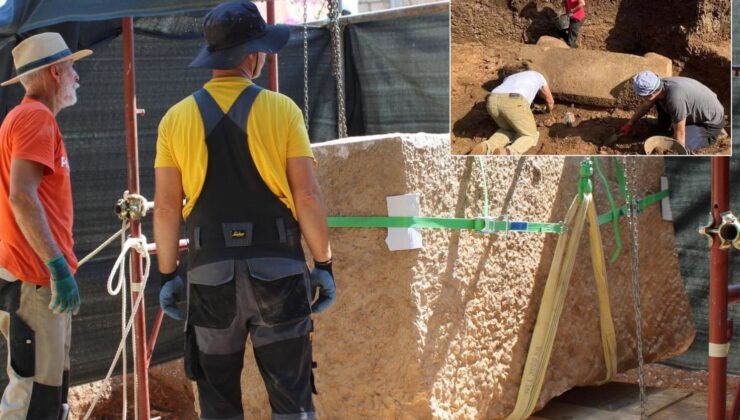 3 metre derinlikte bulunan 5 tonluk mühürlü lahitten bakın ne çıktı