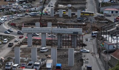 Viyadükler yükselmeye, projenin de silueti ortaya çıkmaya başladı