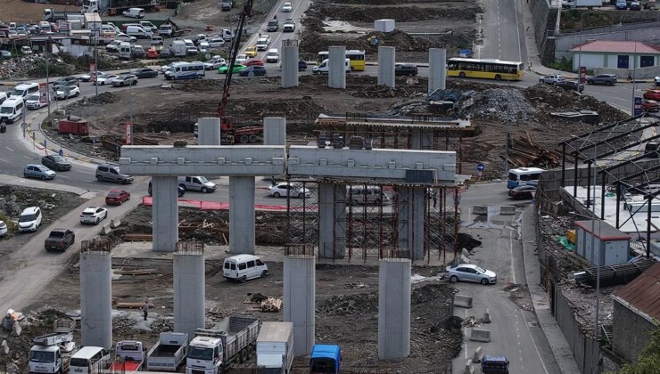 Viyadükler yükselmeye, projenin de silueti ortaya çıkmaya başladı