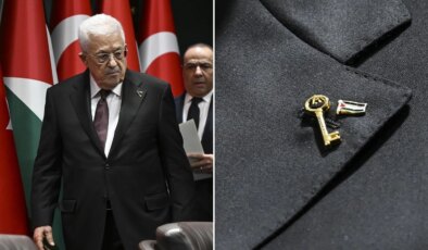 Abbas’ın yakasındaki anahtarın anlamı yürek burktu: Filistin’e dönüş umudunu simgeliyor