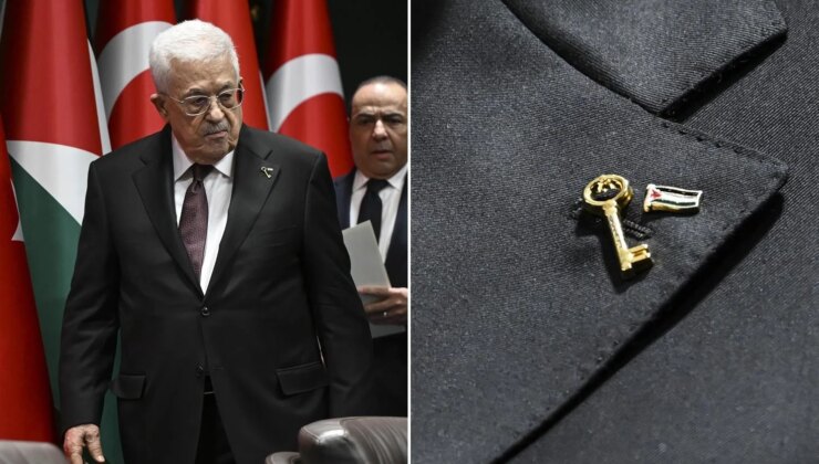 Abbas’ın yakasındaki anahtarın anlamı yürek burktu: Filistin’e dönüş umudunu simgeliyor