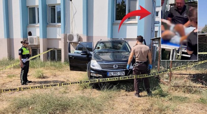 Kalp krizi geçiren adam hastane bahçesinde can verdi