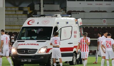 Oyuna girdi, 1 dakika sonra hastaneye kaldırıldı