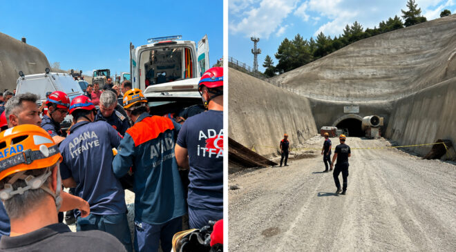 Adana’da yaşanan  tünel göçüğünde ölü sayısı 2’ye yükseldi