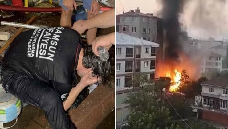 Tüpler art arda patladı, 4 kişi hastanelik oldu
