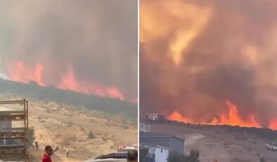 Bursa’da yangın paniği: Alevler ormana sıçradı, helikopterler hemen havalandı