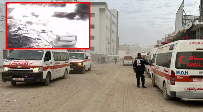 İsrail’in ambulansları vurduğu görüntüler ortaya çıktı