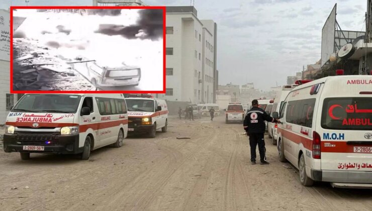 İsrail’in ambulansları vurduğu görüntüler ortaya çıktı