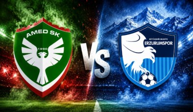 Amedspor-Erzurumspor maçında ilk 11’ler belli oldu