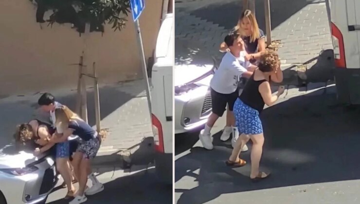 İstanbul’da akılalmaz kavga! Anne ile kızları sokak ortasında birbirlerine girdi
