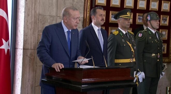 Cumhurbaşkanı Erdoğan ve devlet erkanı Anıtkabir’de! Atatürk’ün huzurunda Netanyahu’ya mesaj