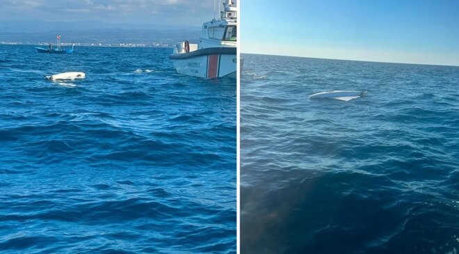 Balık tutmak için açıldıkları denizde dron buldular
