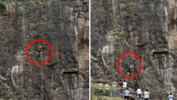 Önce baba ile oğlu, ardından anne uçurumdan düşerek yaşamını yitirdi