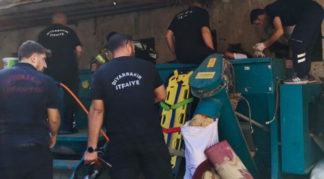 Yem makinesine kapılan işçi feci şekilde can verdi
