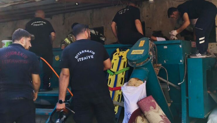 Yem makinesine kapılan işçi feci şekilde can verdi