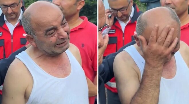 Giresun’daki selde eşini ve kızlarını kaybeden babadan kahreden sözler