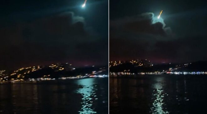 Boğaz’da Perseid meteor yağmuru kameralara yansıdı