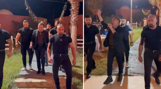 Murat Övüç’ün 4 korumayla sahneye çıktığı görüntü tartışma yarattı