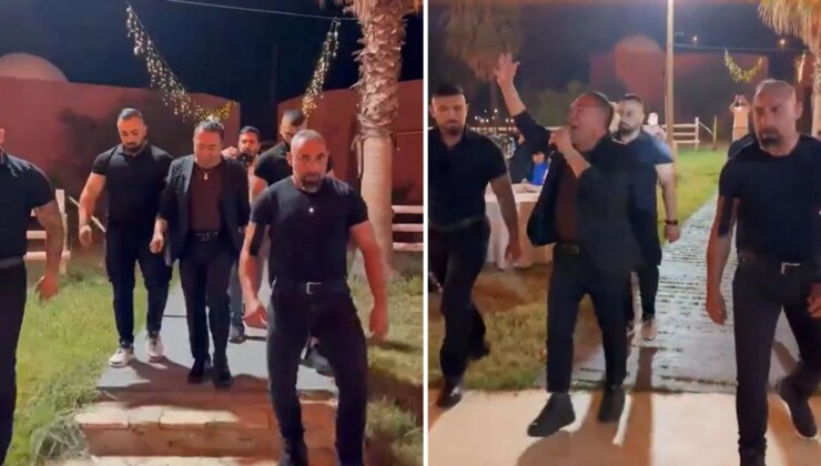 Murat Övüç’ün 4 korumayla sahneye çıktığı görüntü tartışma yarattı