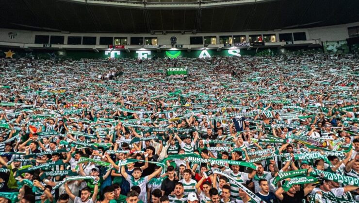 Bursaspor taraftarı rekor kırdı: 40 bin 850 kişi