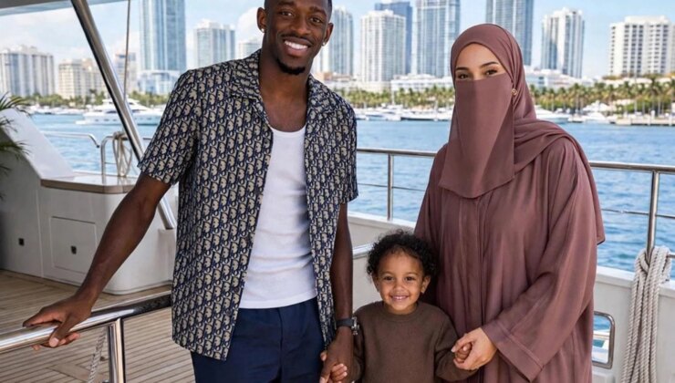 Dembele eşinin peçe tercihini anlattı: Güzel yüzüm…