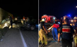 Bursa’da iki otomobil kafa kafaya çarpıştı: Anne ve kızı öldü, 2’si jandarma 5 yaralı