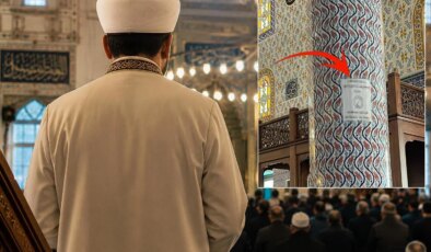 Camiye asılan uyarı yazısına bakın! Yorum bombardımanına tutuldu