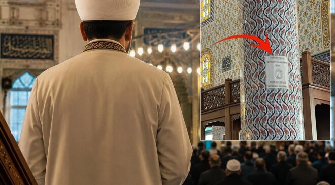 Camiye asılan uyarı yazısına bakın! Yorum bombardımanına tutuldu