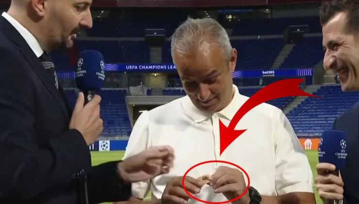 Canlı yayında konuşan İsmail Kartal’a sürpriz hediye