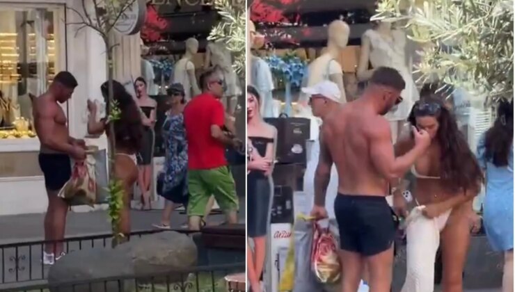 Çarşıda böyle gezdiler, esnaf şaştı kaldı