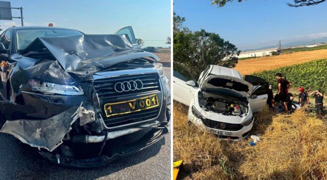 CHP’li Bandırma Belediye Başkanı Mirza’nın makam aracı kazaya karıştı: 3 yaralı