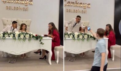 Damat, nikah töreninde başına gelebilecek en büyük talihsizliği yaşadı
