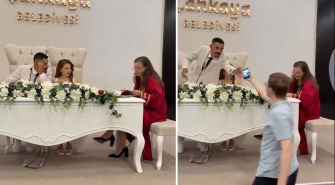 Damat, nikah töreninde başına gelebilecek en büyük talihsizliği yaşadı