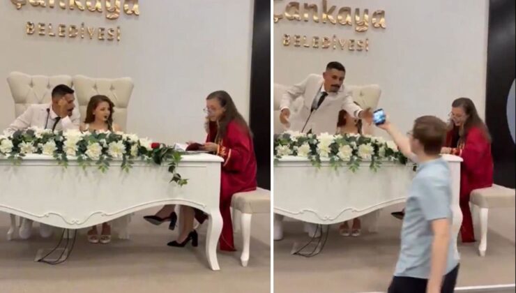 Damat, nikah töreninde başına gelebilecek en büyük talihsizliği yaşadı