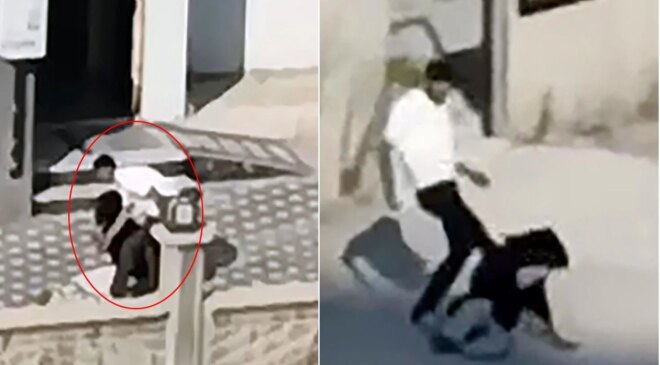 Tartıştığı kadına dakikalarca kabusu yaşatan saldırgan gözaltına alındı