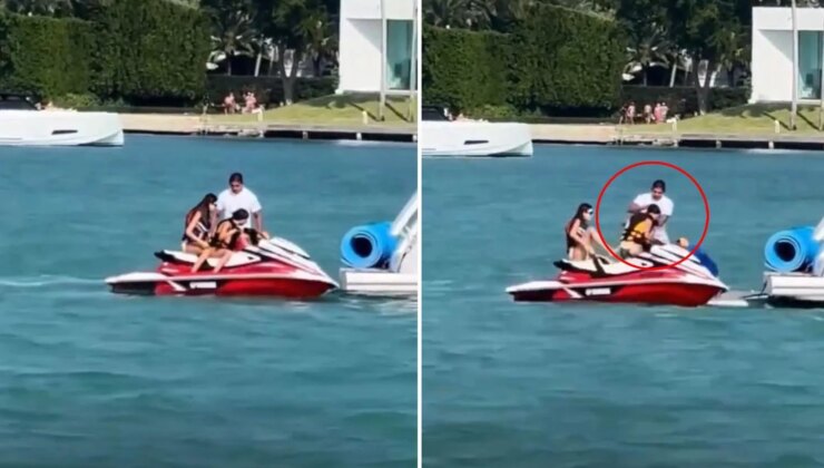Denizin ortasında şoke eden anlar: Saçından sürükleyerek yata götürdü