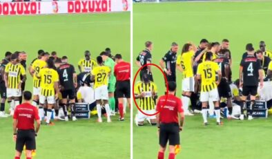 Dün geceye damga vuran anlar! Arkadaşının hareketsiz yattığını görünce dua etti