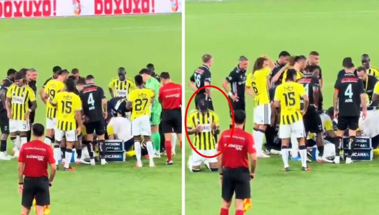 Dün geceye damga vuran anlar! Arkadaşının hareketsiz yattığını görünce dua etti