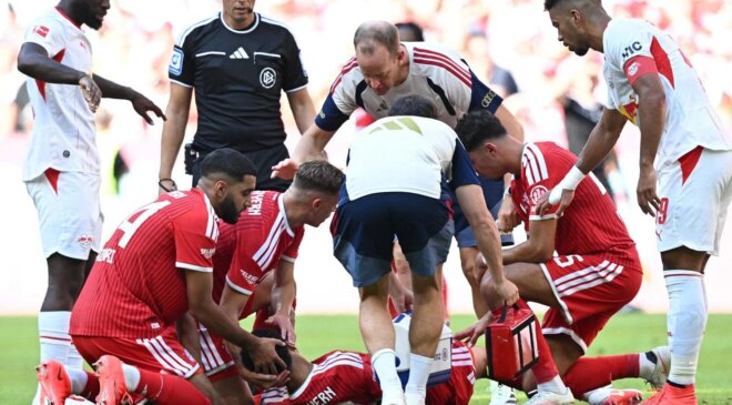 Bayern Münih-Leipzig maçında korkutan anlar! Yıldız futbolcu bayıldı