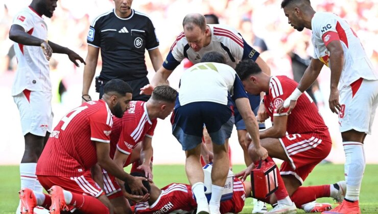 Bayern Münih-Leipzig maçında korkutan anlar! Yıldız futbolcu bayıldı