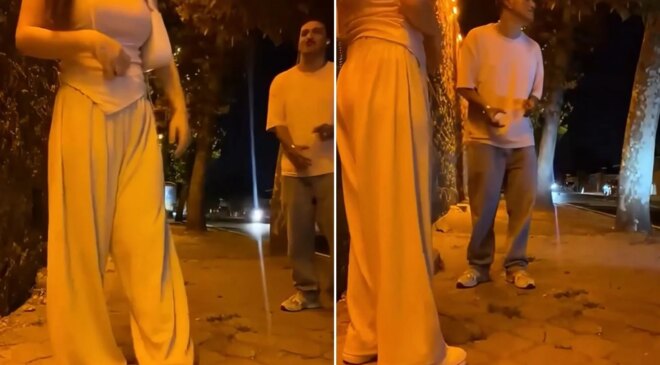 Eşiyle yürürken sivil polis bir anda yanlarına geldi! Sebebini açıklayınca şaşırdılar